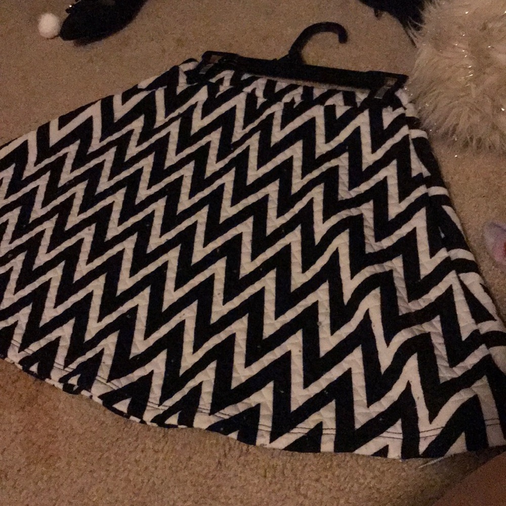 Black and white skirt